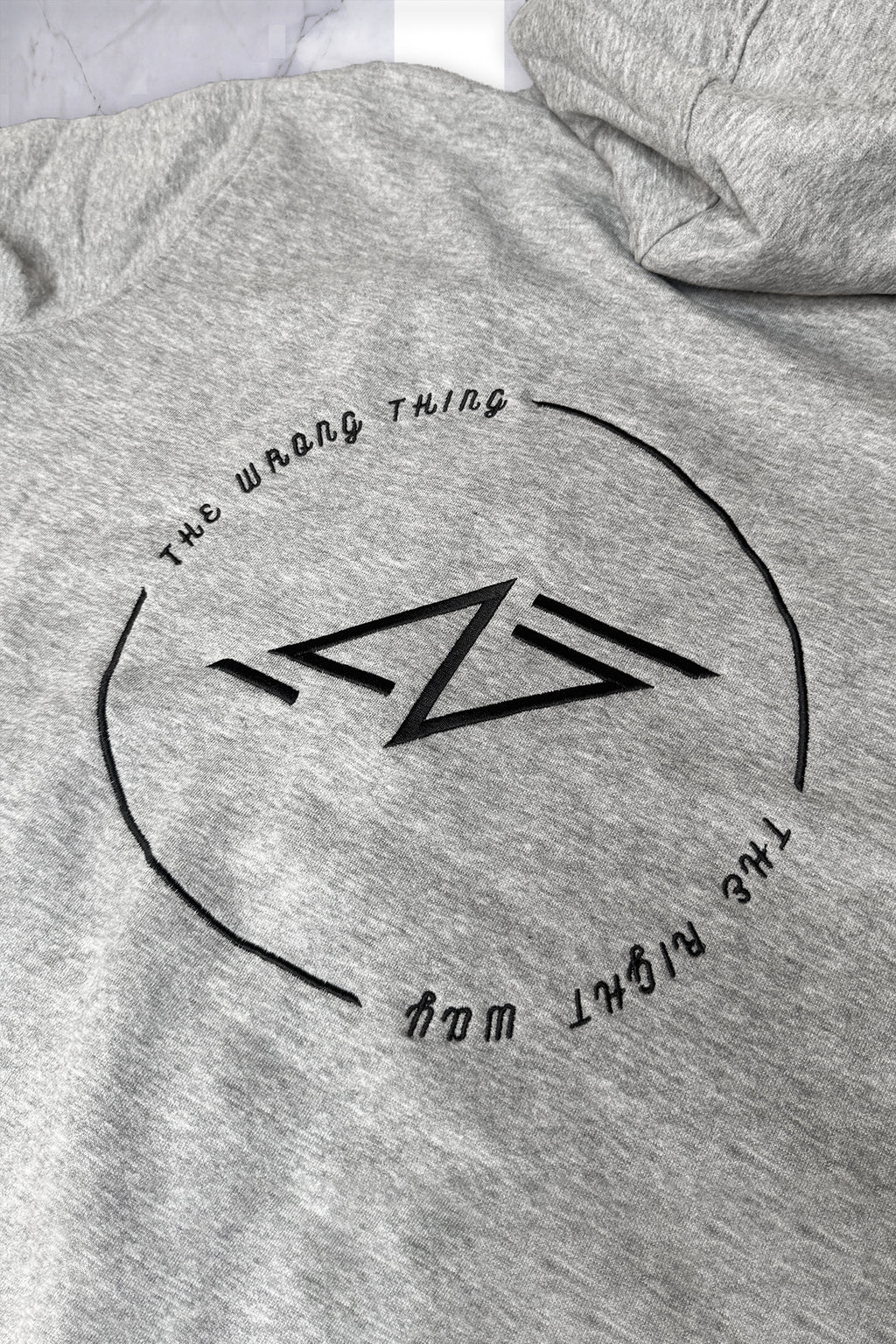 The Wrong Thing, The Right Way Layering Zip - Gallery Hoodie 