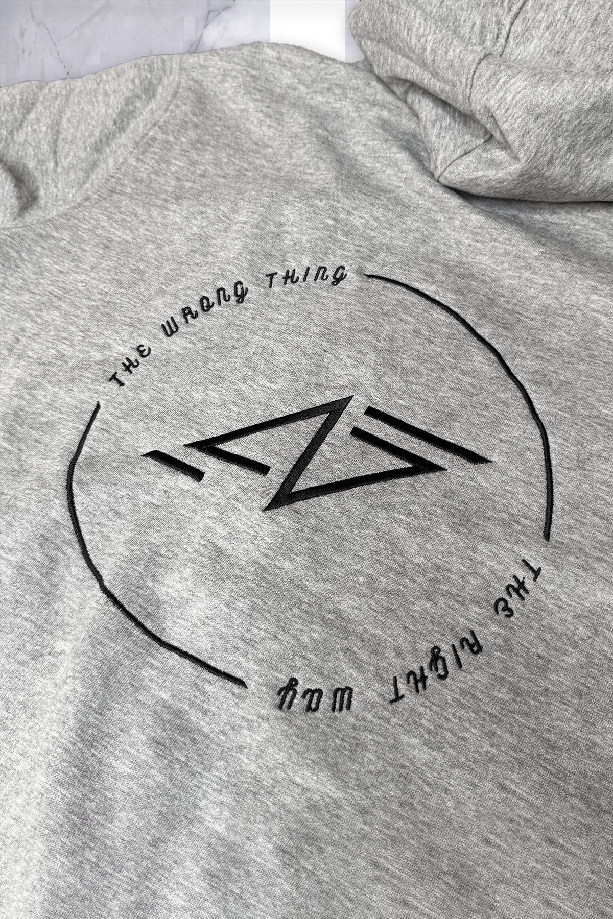 The Wrong Thing, The Right Way Layering Zip - Gallery Hoodie 